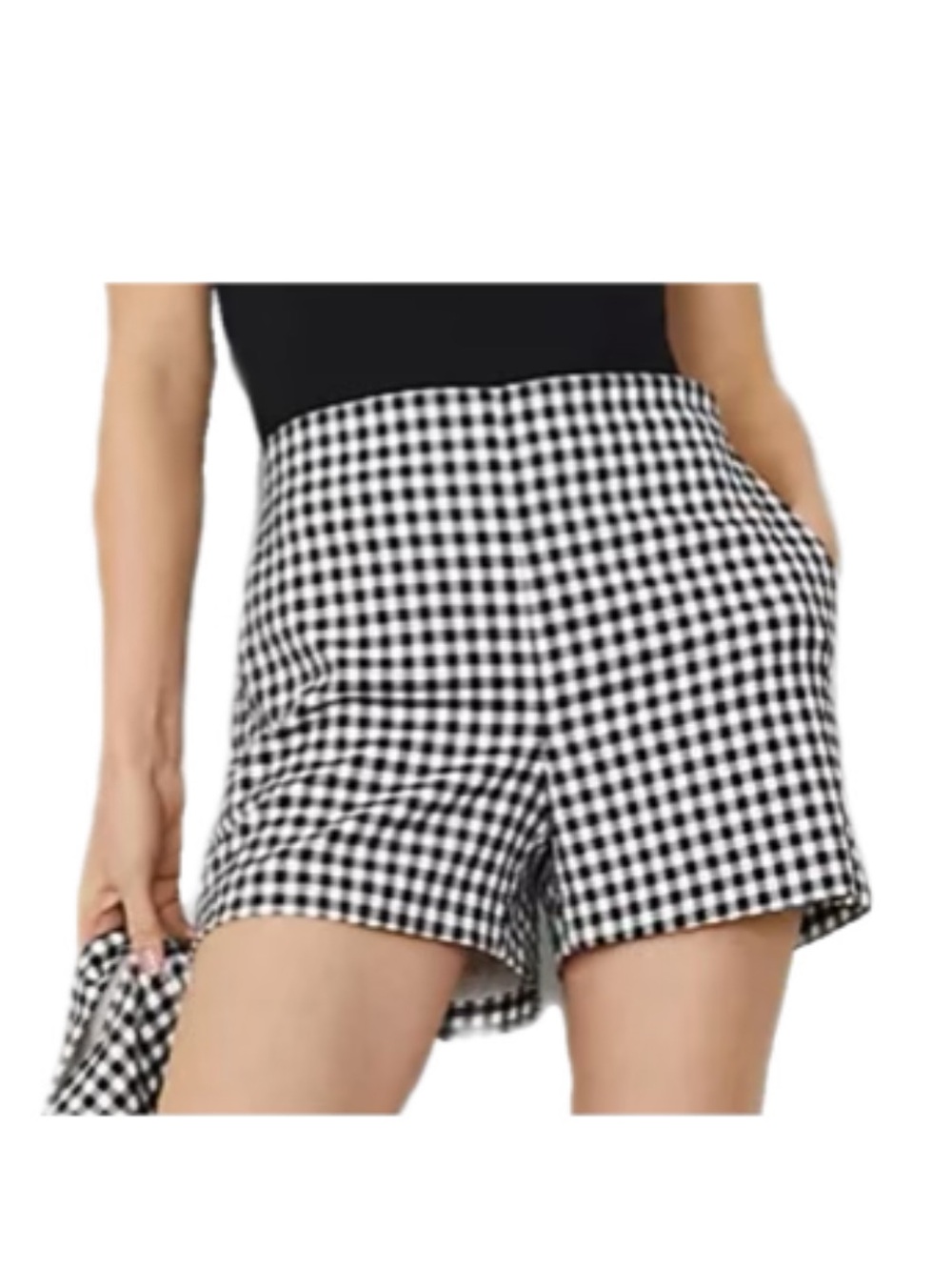 Like New Ann Taylor The Side-Zip Short in Gingham